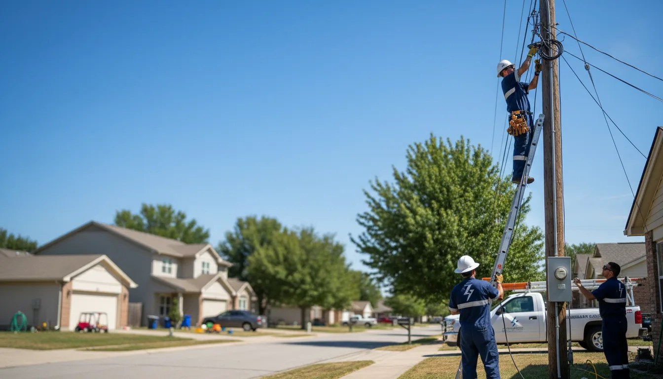 Residential electrician providing installation services in Flushing, OH